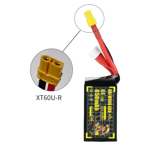 DOGCOM 850mah 6S 150C 14,8 V Lithium batterie für Reise maschinen für RC Drone RC Teile & Accs